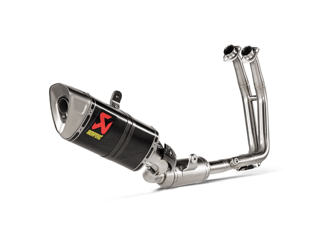 Akrapovic Carbon Silencer 2-1 Full System - Race Removable Baffle – Suzuki GSX-8R 2024 / Suzuki GSX-8S 2023–2024