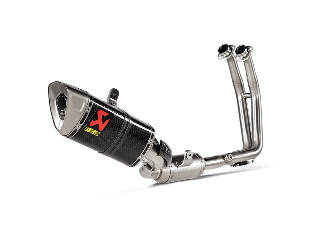 Akrapovic Carbon Silencer 2-1 Full System - Race Removable Baffle – Suzuki GSX-8R 2024–2026 / Suzuki GSX-8S 2023–2026
