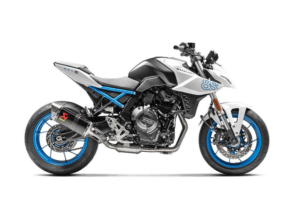 Akrapovic Carbon Silencer 2-1 Full System - Race Removable Baffle – Suzuki GSX-8R 2024–2026 / Suzuki GSX-8S 2023–2026