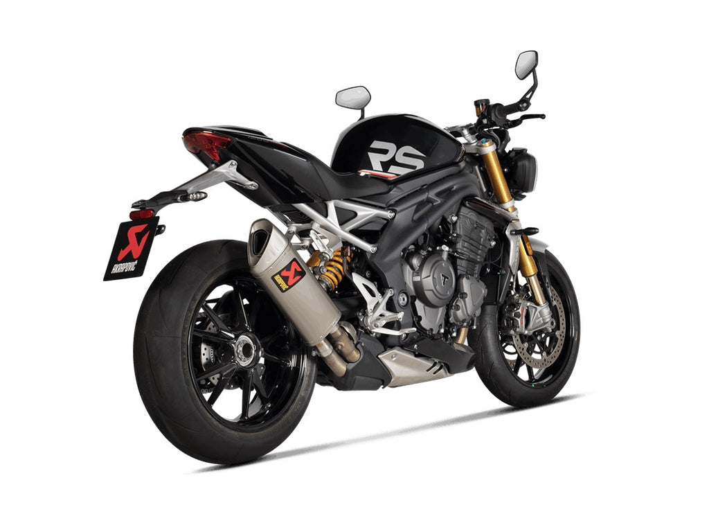 Akrapovic Titanium Silencer Slip-On Kit - Road Legal – Triumph Speed Triple 1200 RR 2021–2024 / Triumph Speed Triple 1200 RS 2021–2024