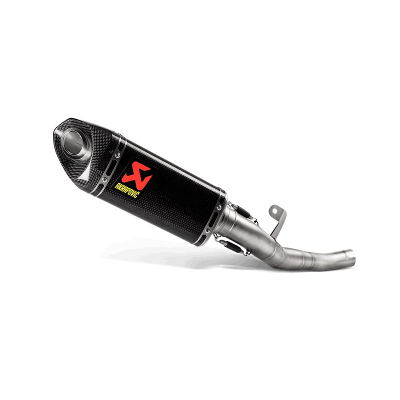 Akrapovic Carbon Silencer Slip-On Kit - Hexagonal - Race Removable Baffle (Removes Pre-Silencer Box) – Triumph Street Triple 765 All variants 2017–2019
