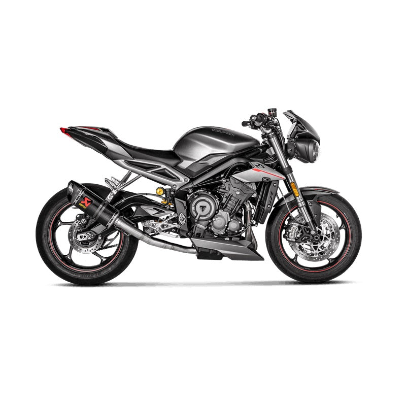 Akrapovic Carbon Silencer Slip-On Kit - Hexagonal - Race Removable Baffle (Removes Pre-Silencer Box) – Triumph Street Triple 765 All variants 2017–2019