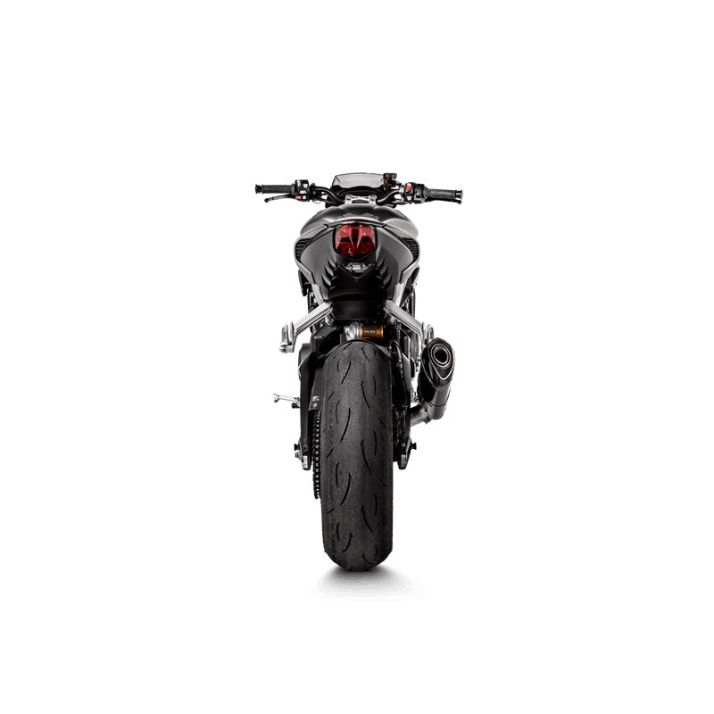 Akrapovic Carbon Silencer Slip-On Kit - Hexagonal - Race Removable Baffle (Removes Pre-Silencer Box) – Triumph Street Triple 765 All variants 2017–2019