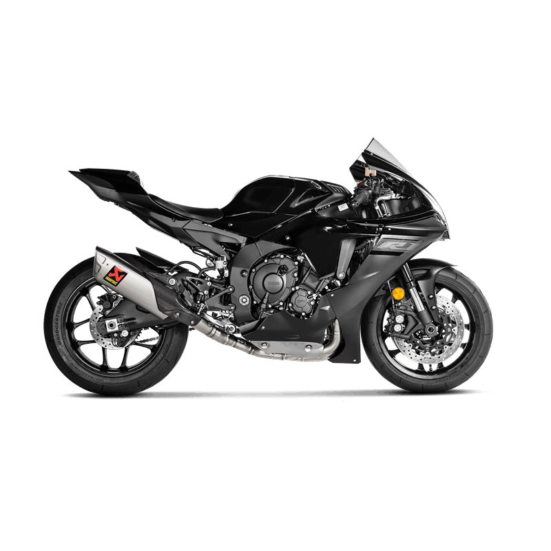 Akrapovic Titanium Silencer, Stainless Header Racing 4-2-1 System - Race Removable Baffle – Yamaha YZF-R1 / M 2015–2019 / Yamaha YZF-R1 / M 2020–2026