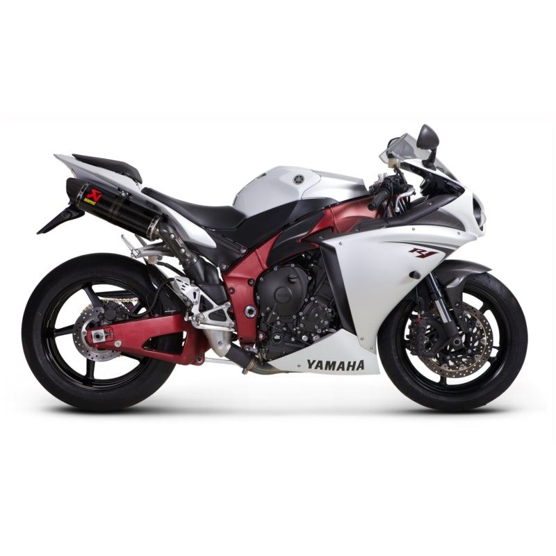 Akrapovic Carbon Silencer Slip-On Kit - (Carbon Outlet Caps) - Road Legal Removable Baffle – Yamaha YZF-R1 2009–2014