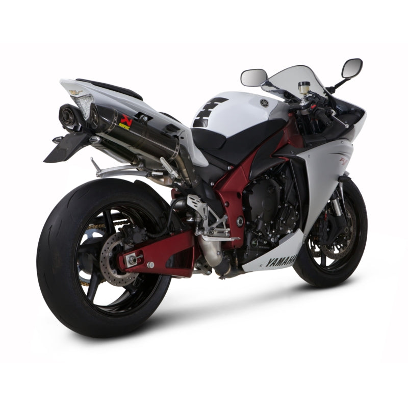 Akrapovic Carbon Silencer Slip-On Kit - (Carbon Outlet Caps) - Road Legal Removable Baffle – Yamaha YZF-R1 2009–2014