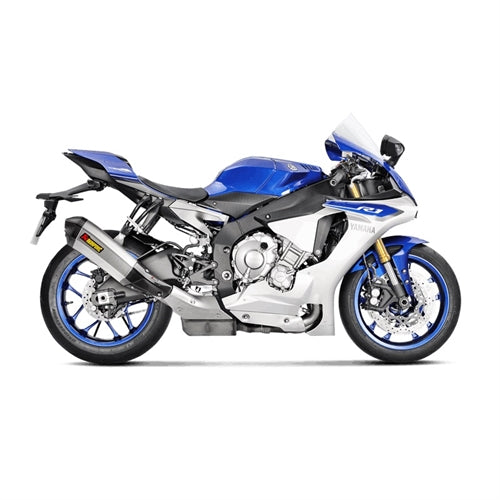 Akrapovic Titanium Silencer Slip-On Kit - Road Legal Optional Baffle Available – Yamaha YZF-R1 / M 2015–2016