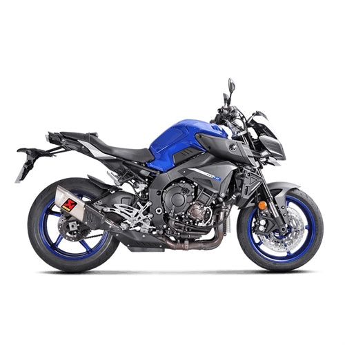 Akrapovic Titanium Silencer Slip-On Kit - (Forged Titanium Outlet Cap) - With Carbon Heat Shield - Road Legal – Yamaha MT-10 (1000cc) 2016–2021
