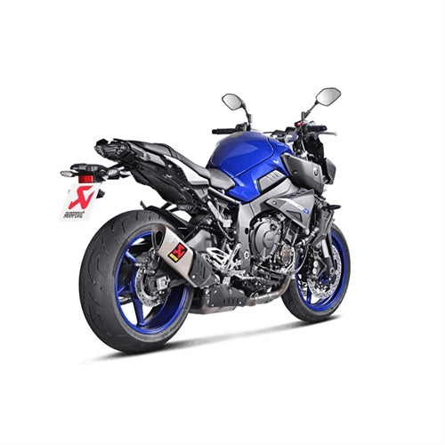 Akrapovic Titanium Silencer Slip-On Kit - (Forged Titanium Outlet Cap) - With Carbon Heat Shield - Road Legal – Yamaha MT-10 (1000cc) 2016–2021
