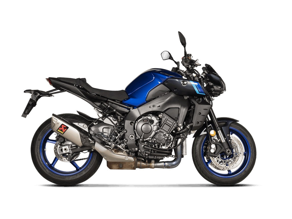 Akrapovic Titanium Silencer Slip-On Kit - Titanium Outlet Cap With Carbon Heat Shield - Road Legal – Yamaha MT-10 2022–2026