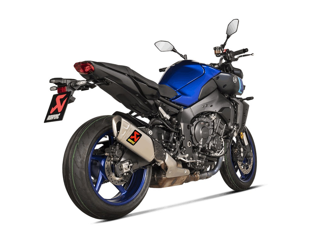 Akrapovic Titanium Silencer Slip-On Kit - Titanium Outlet Cap With Carbon Heat Shield - Road Legal – Yamaha MT-10 2022–2026