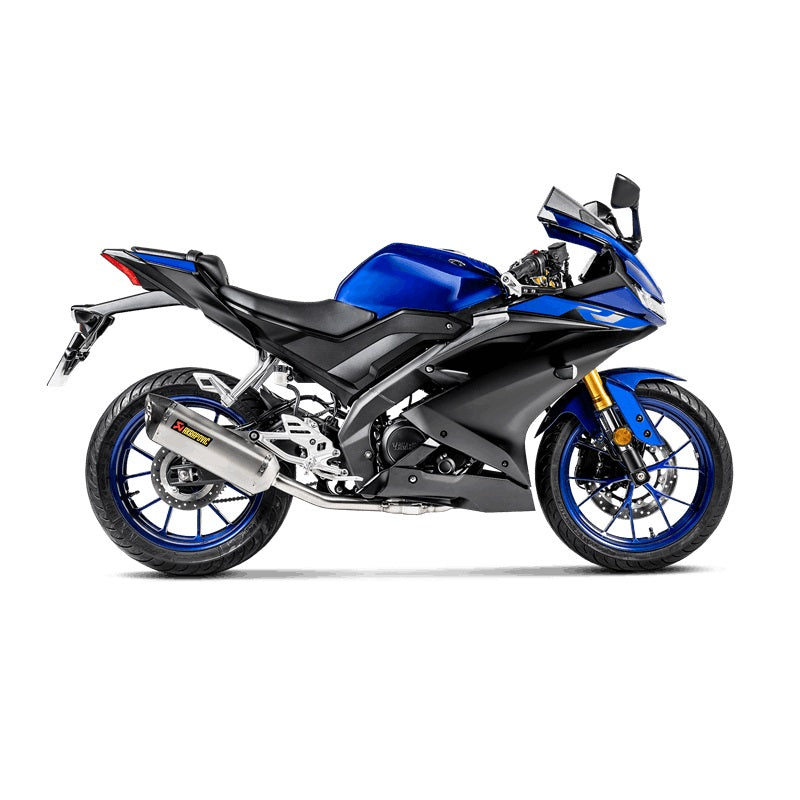 Akrapovic Titanium Silencer Complete System - Road Legal – Yamaha YZF-R125 2019–2020