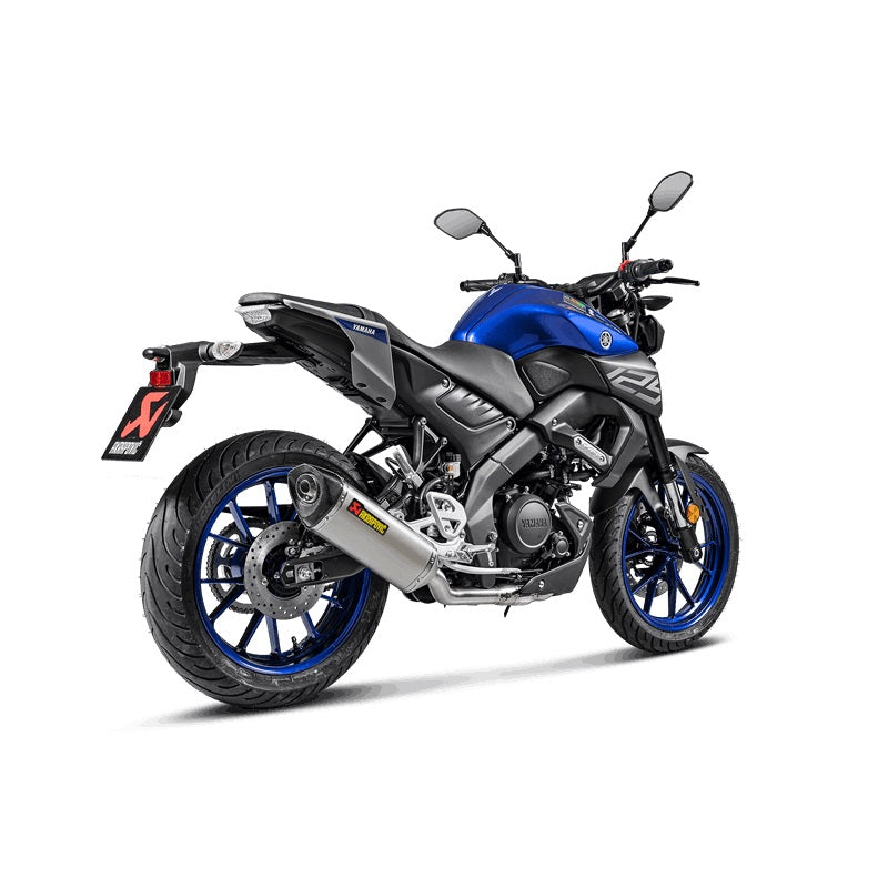 Akrapovic Titanium Silencer Complete System - Road Legal – Yamaha YZF-R125 2019–2020