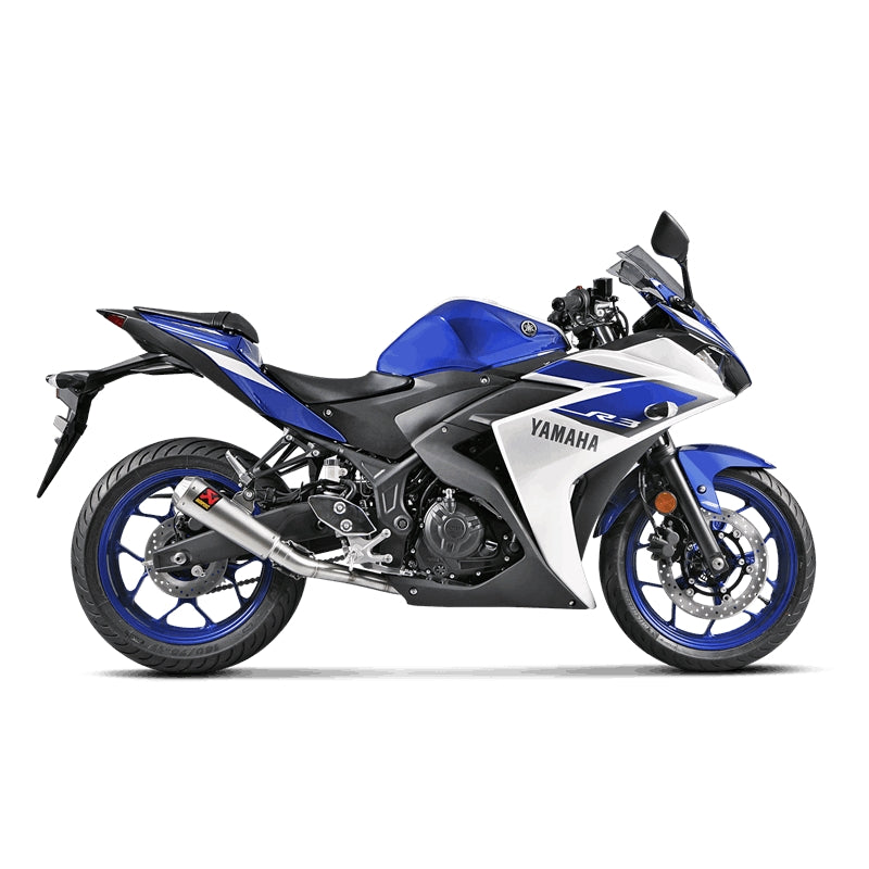 Akrapovic Titanium Silencer Complete Stainless Race System - Moto GP Style - Race Removable Baffle – Yamaha YZF-R3 2015–2018 / Yamaha YZF-R3 2019–2021