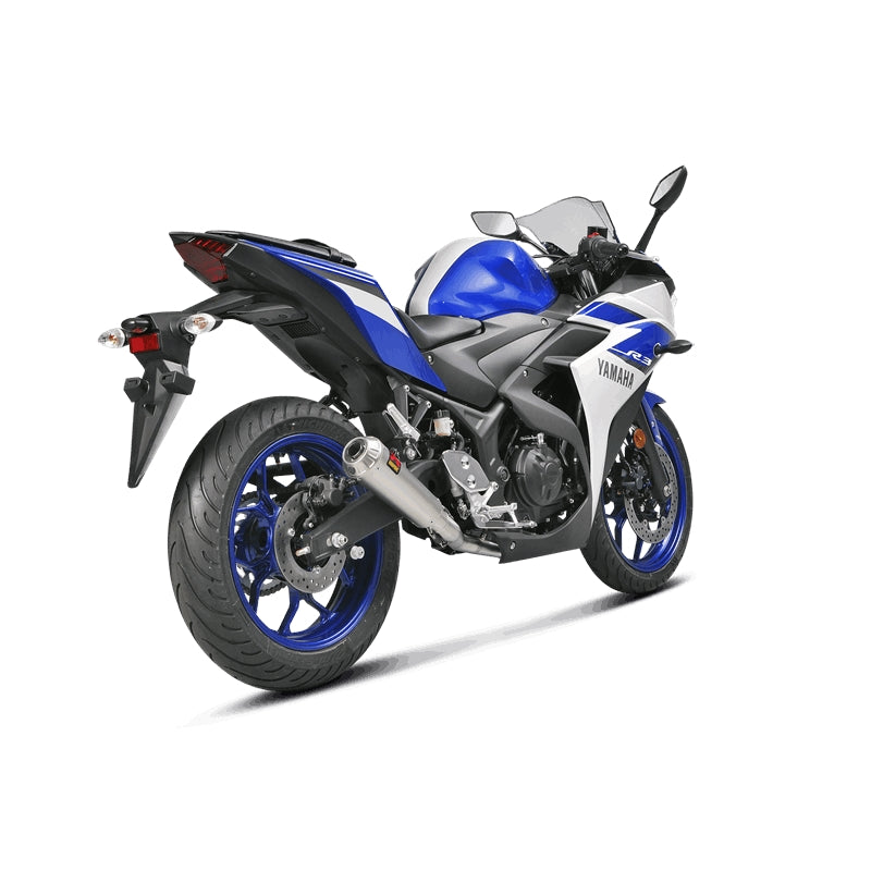 Akrapovic Titanium Silencer Complete Stainless Race System - Moto GP Style - Race Removable Baffle – Yamaha YZF-R3 2015–2018 / Yamaha YZF-R3 2019–2021
