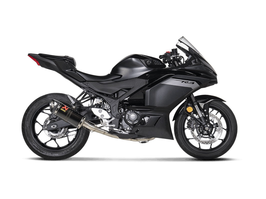 Akrapovic Carbon Silencer Complete Stainless Race System - Hexagonal - Race Removable Baffle – Yamaha YZF-R3 2015–2018 / Yamaha YZF-R3 2019–2024 / …