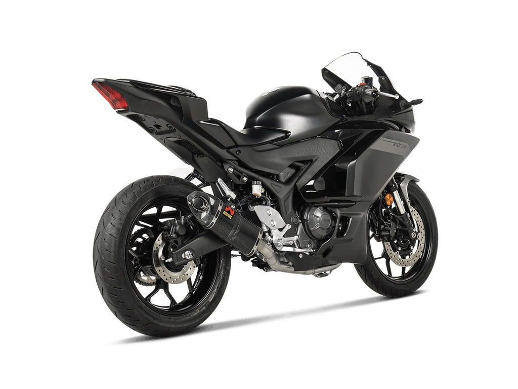 Akrapovic Carbon Silencer Complete Stainless Race System - Hexagonal - Race Removable Baffle – Yamaha YZF-R3 2015–2018 / Yamaha YZF-R3 2019–2024 / …