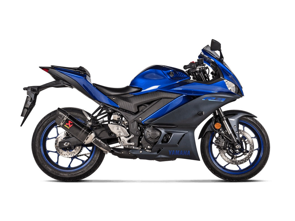 Akrapovic Carbon Silencer Slip-On Kit - Road Legal – Yamaha YZF-R3 2022–2026
