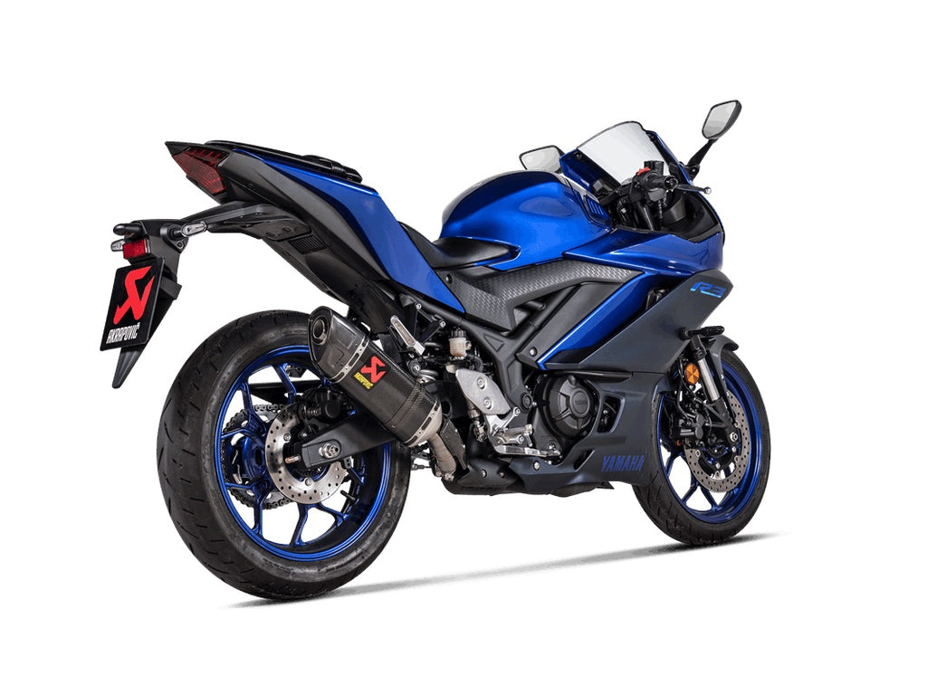 Akrapovic Carbon Silencer Slip-On Kit - Road Legal – Yamaha YZF-R3 2022–2026