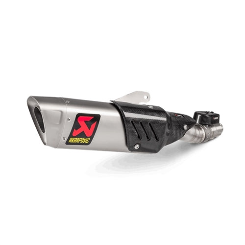 Akrapovic Titanium Silencer Slip-On Kit - (Forged Titanium Outlet Cap) - With Carbon Heat Shield - Road Legal Optional Baffle Available – Yamaha YZF-R6 2017–2020