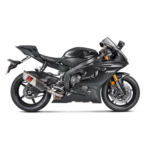 Akrapovic Titanium Silencer Slip-On Kit - (Forged Titanium Outlet Cap) - With Carbon Heat Shield - Road Legal Optional Baffle Available – Yamaha YZF-R6 2017–2020