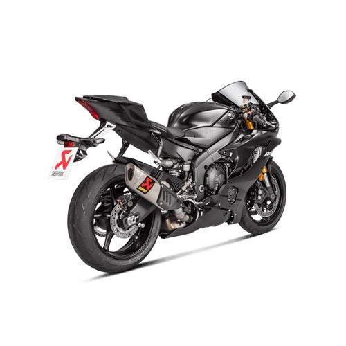 Akrapovic Titanium Silencer Slip-On Kit - (Forged Titanium Outlet Cap) - With Carbon Heat Shield - Road Legal Optional Baffle Available – Yamaha YZF-R6 2017–2020