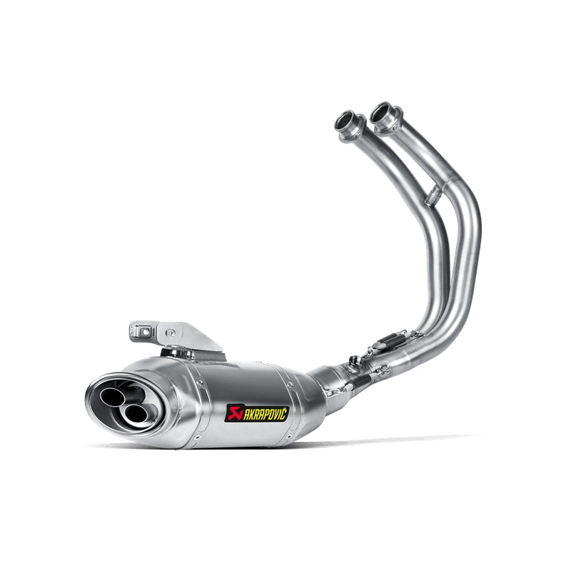 Akrapovic Titanium Silencer Stainless 2-1 System - Road Legal Removable Baffle – Yamaha MT-07 2014–2016 / Yamaha MT-07 2017–2020 / …