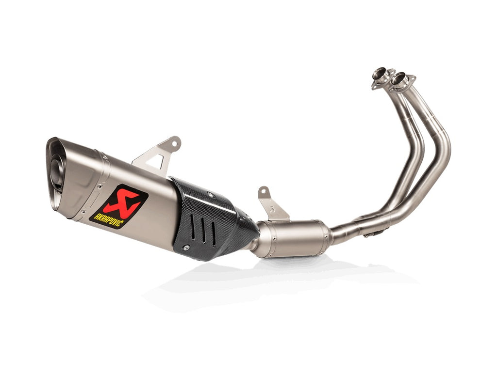 Akrapovic Titanium Silencer Stainless 2-1 System - Race Removable Baffle – Yamaha YZF-R7 2021–2025