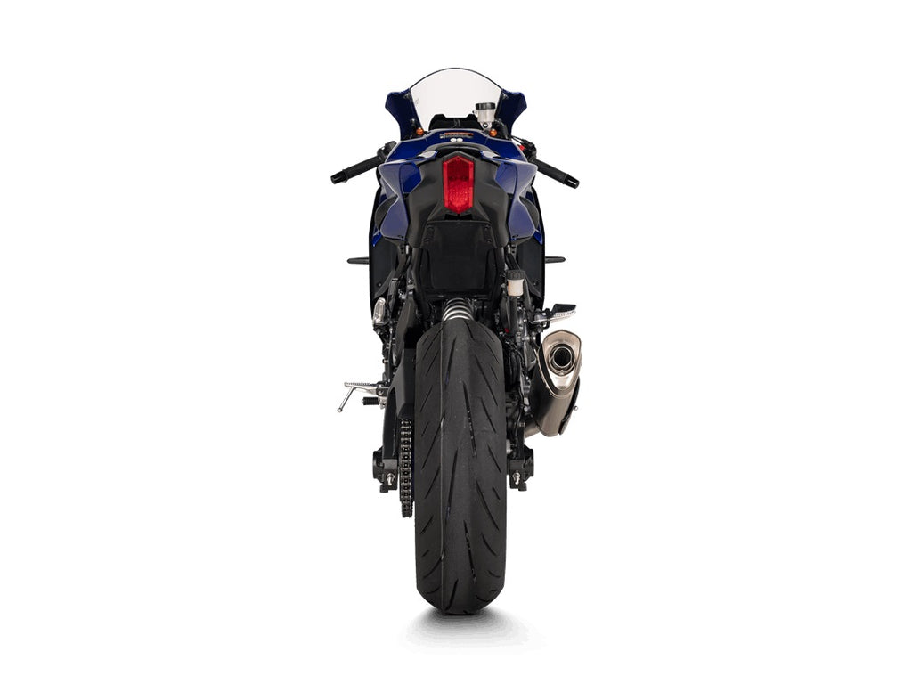 Akrapovic Titanium Silencer Stainless 2-1 System - Race Removable Baffle – Yamaha YZF-R7 2021–2025