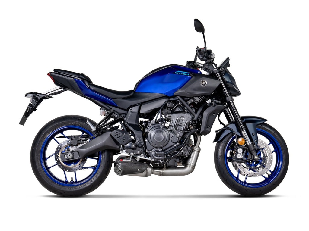 Akrapovic Titanium Silencer Stainless 2-1 System - Road Legal – Yamaha MT-07 2021–2024 / Yamaha MT-07 2025–2026