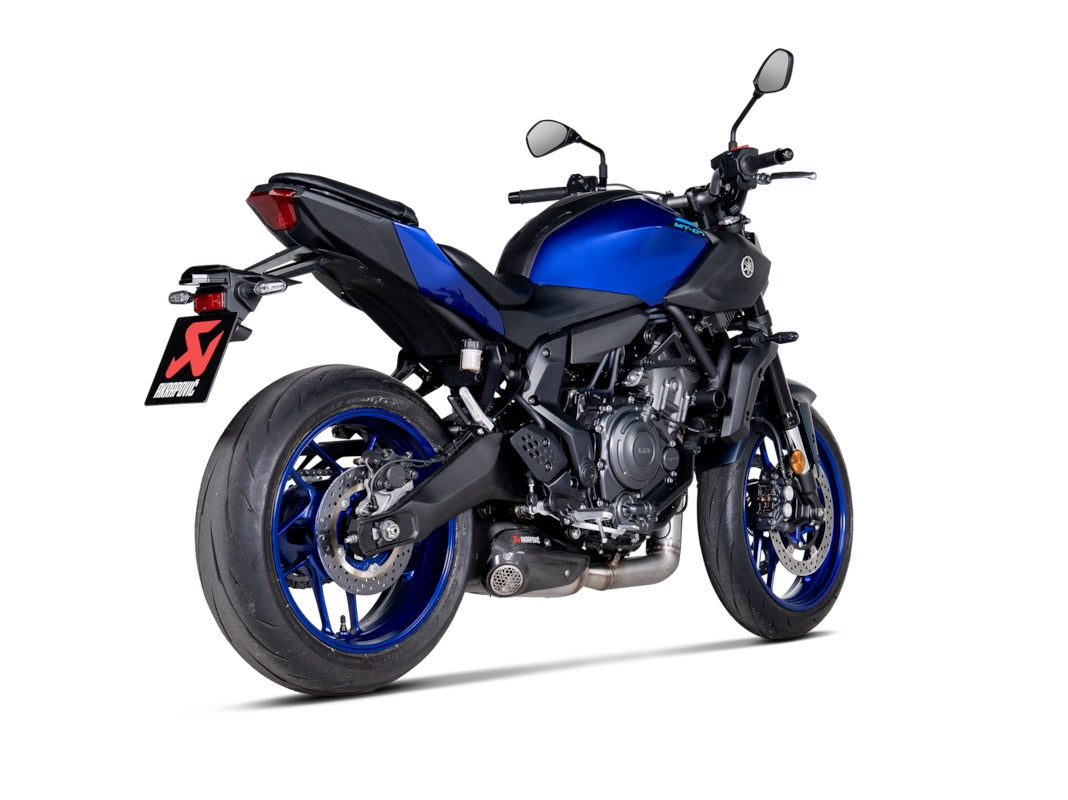 Akrapovic Titanium Silencer Stainless 2-1 System - Road Legal – Yamaha MT-07 2021–2024 / Yamaha MT-07 2025–2026