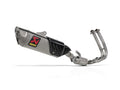 Akrapovic Titanium Silencer Stainless 2-1 System - Race Removable Baffle – Yamaha YZF-R7 2026