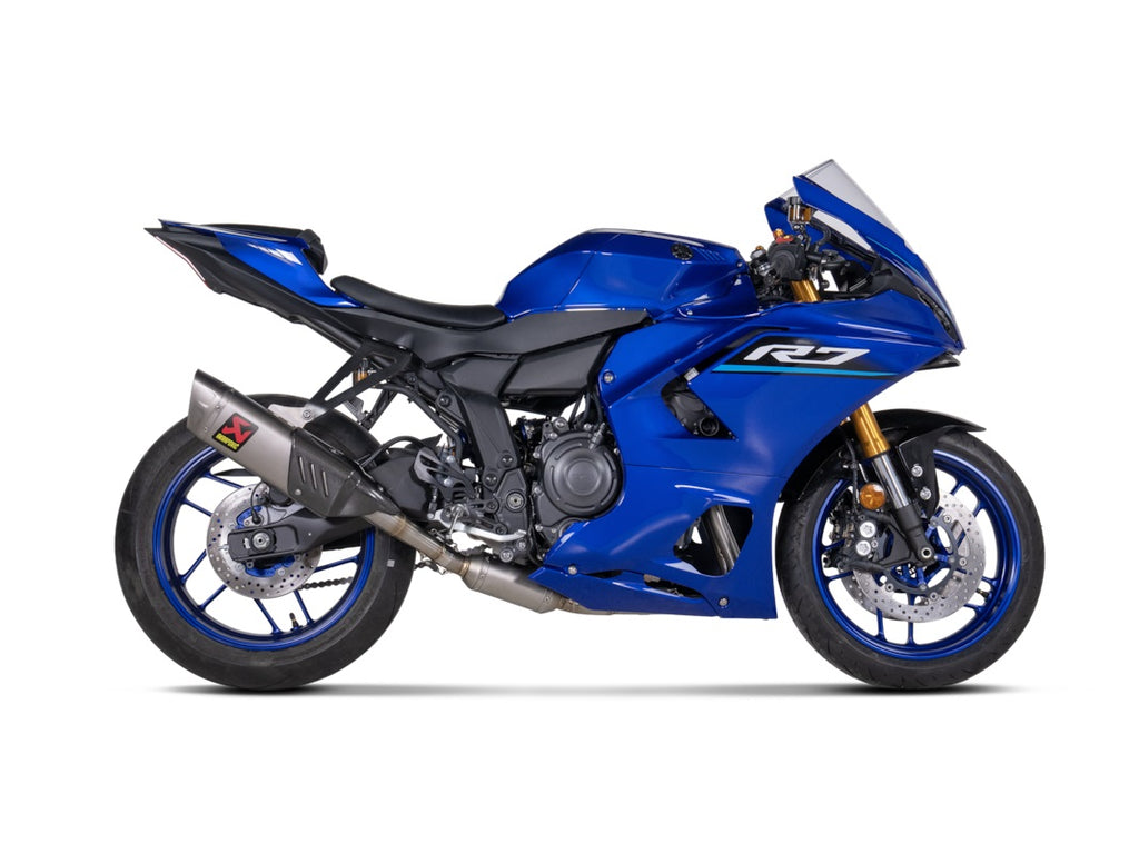 Akrapovic Titanium Silencer Stainless 2-1 System - Race Removable Baffle – Yamaha YZF-R7 2026