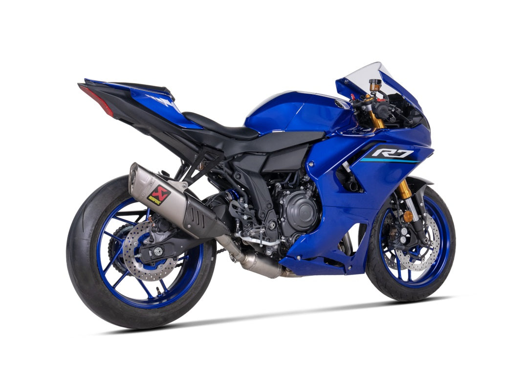 Akrapovic Titanium Silencer Stainless 2-1 System - Race Removable Baffle – Yamaha YZF-R7 2026