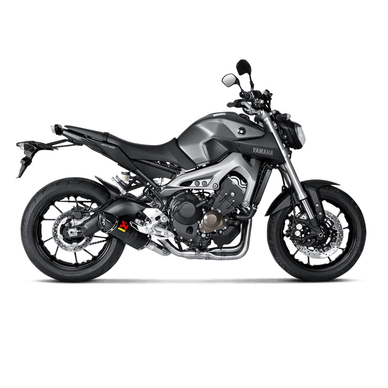 Akrapovic Carbon Silencer 3-1 Race System - (Must Remove Centre Stand) - Hexagonal - Race Removable Baffle – Yamaha MT-09 2013–2020