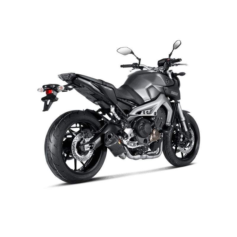 Akrapovic Carbon Silencer 3-1 Race System - (Must Remove Centre Stand) - Hexagonal - Race Removable Baffle – Yamaha MT-09 2013–2020