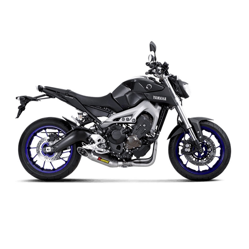 Akrapovic Titanium Silencer Stainless 3-1 System - Road Legal Removable Baffle – Yamaha MT-09 2013–2016 / Yamaha MT-09 2017–2020