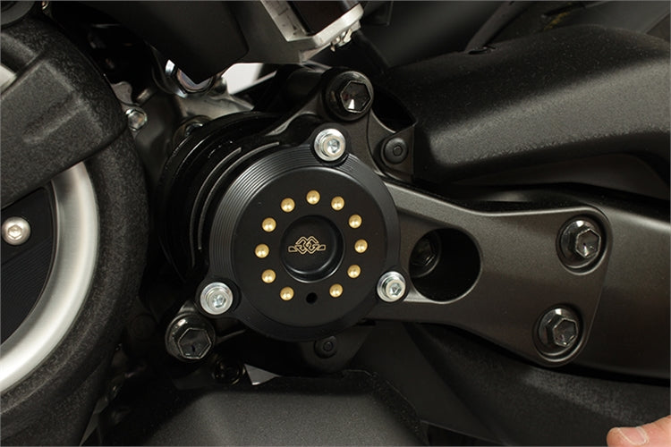 Gilles Front Belt Pulley Cover - Black & Gold