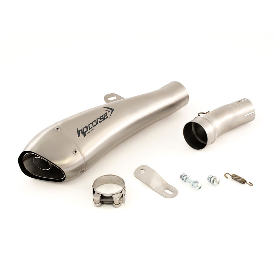 HP Corse Hydroform Satin Stainless Steel Slip-On Kit (Road Legal) – Suzuki GSX-R600 2006–2007 / Suzuki GSX-R750 2006–2007