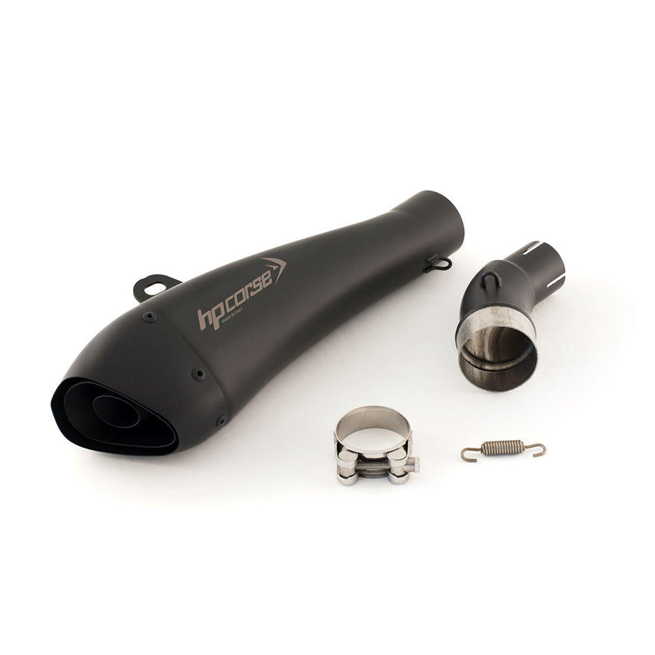 HP Corse Hydroform Black Coated Stainless Steel Slip-On Kit (Road Legal) – Suzuki GSR750 2011–2016