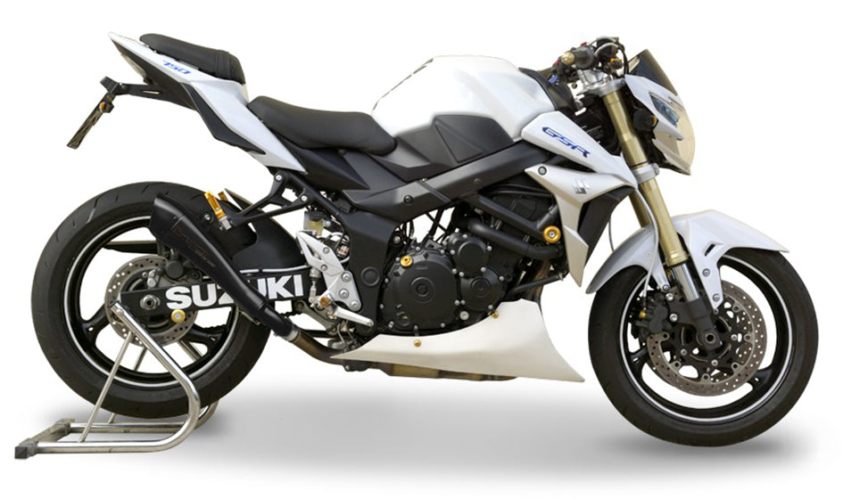 HP Corse Hydroform Black Coated Stainless Steel Slip-On Kit (Road Legal) – Suzuki GSR750 2011–2016