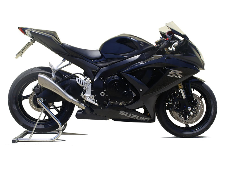 HP Corse Hydroform Satin Stainless Steel Slip-On Kit (Road Legal) – Suzuki GSX-R600 2008–2010 / Suzuki GSX-R750 2008–2010