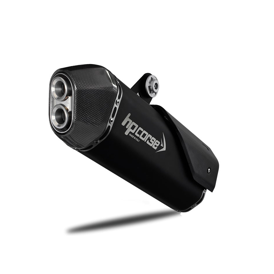 HP Corse SPS Carbon Black Coated Titanium Slip-On Kit (Road Legal)