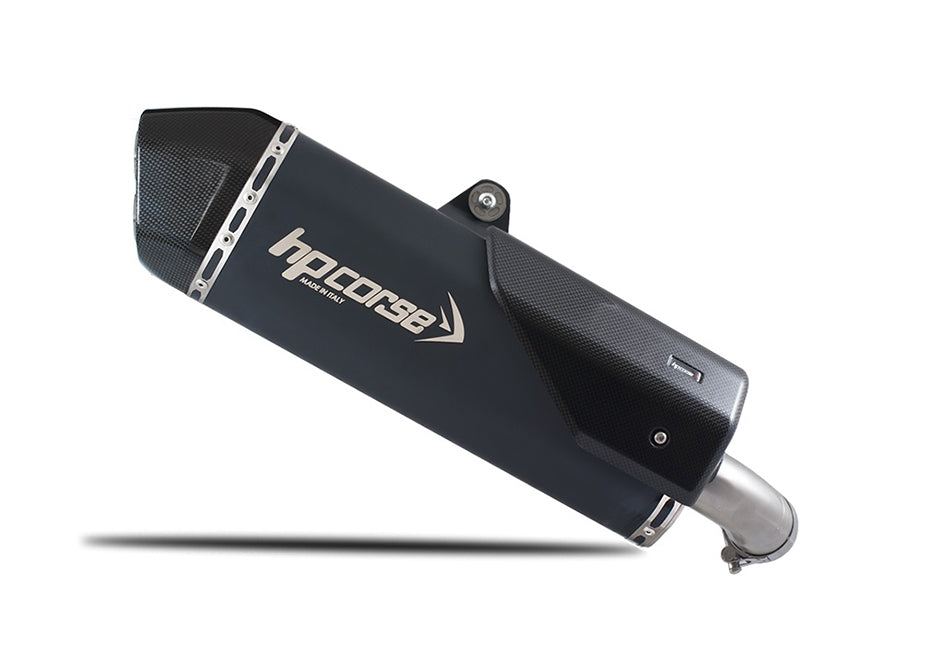 HP Corse SPS Carbon Black Coated Titanium Slip-On Kit (Road Legal)