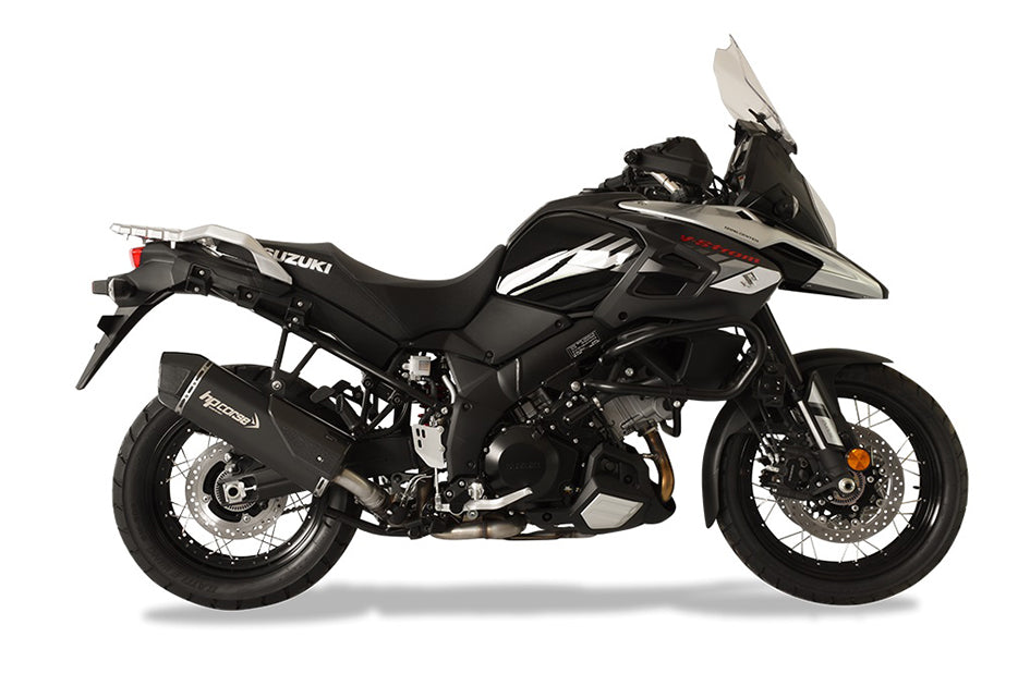 HP Corse SPS Carbon Black Coated Titanium Slip-On Kit (Road Legal)