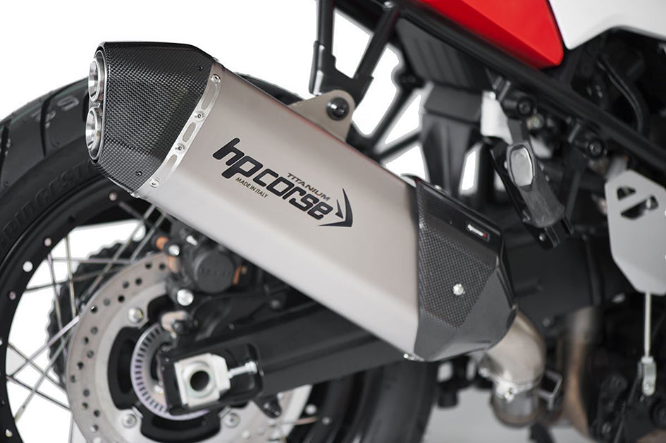 HP Corse SPS Carbon 350 Titanium Slip-On Kit (Road Legal) – Suzuki V-Strom 1050 (All Models) 2020–2024