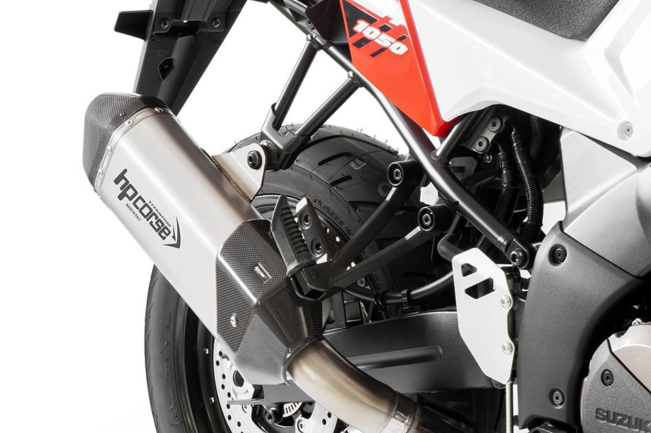HP Corse SPS Carbon 350 Titanium Slip-On Kit (Road Legal) – Suzuki V-Strom 1050 (All Models) 2020–2024