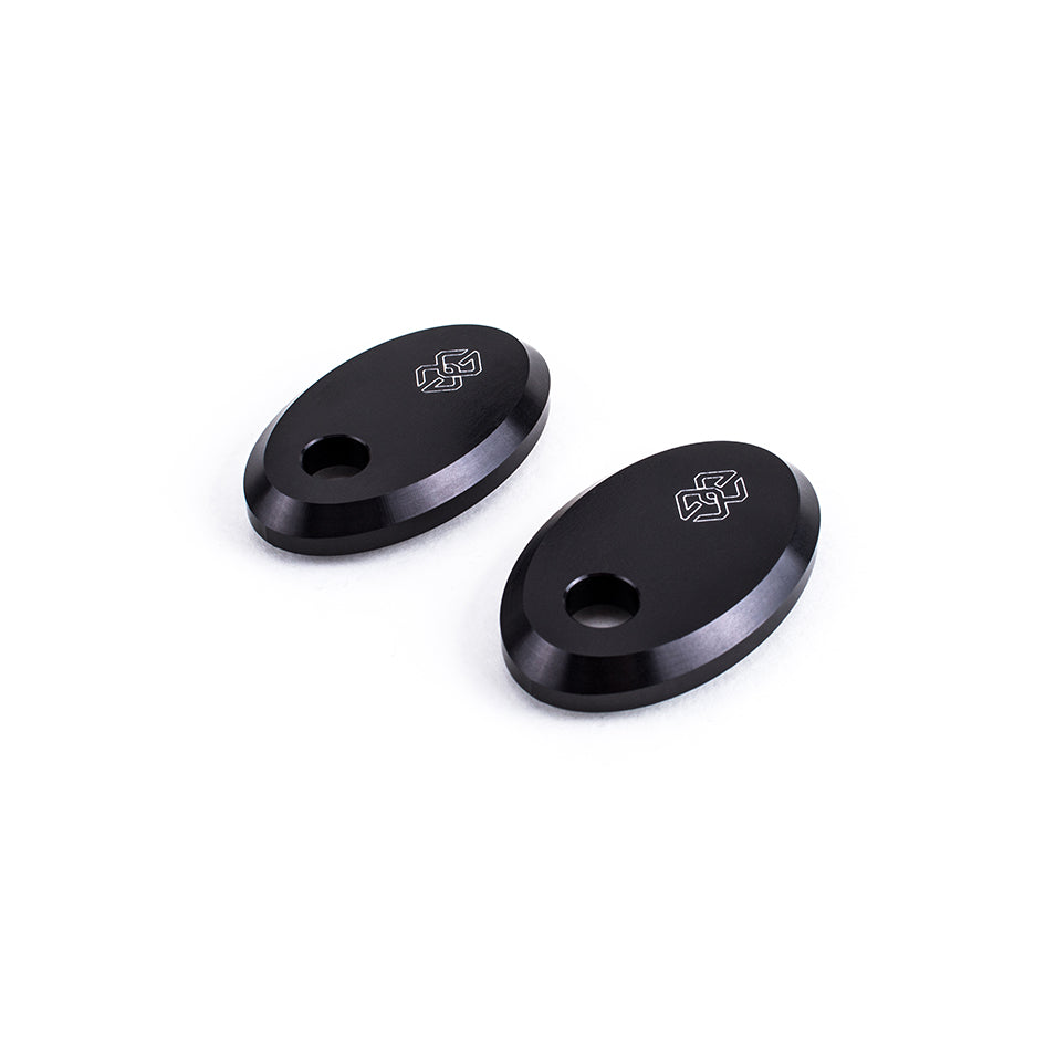 Gilles Indicator Adaptor Plates - For Use With Aftermarket Indicators - Black