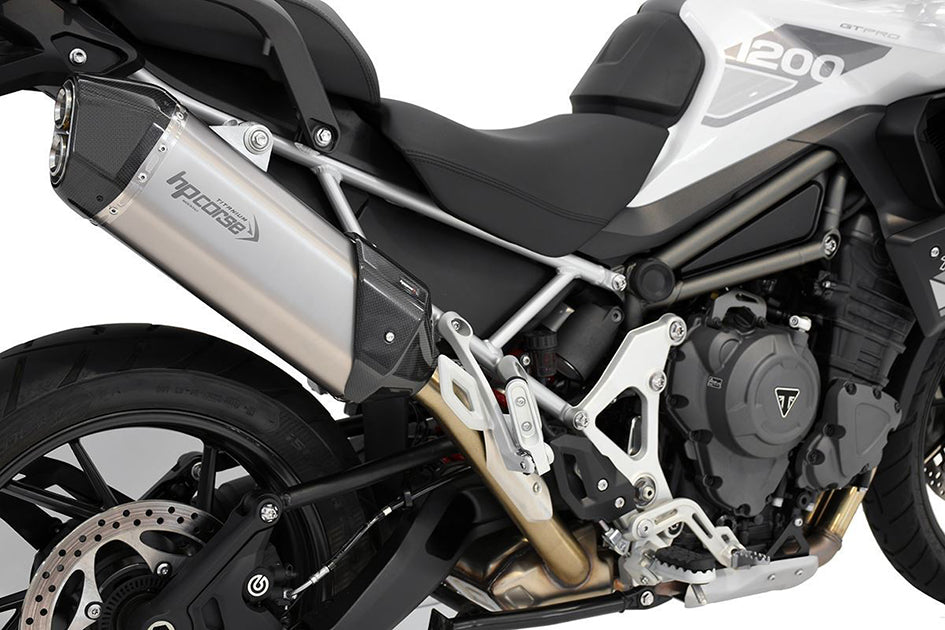 HP Corse SPS Carbon 350 Titanium Slip-On Kit (Road Legal) – Triumph Tiger 1200 X / Explorer All Models 2021–2026