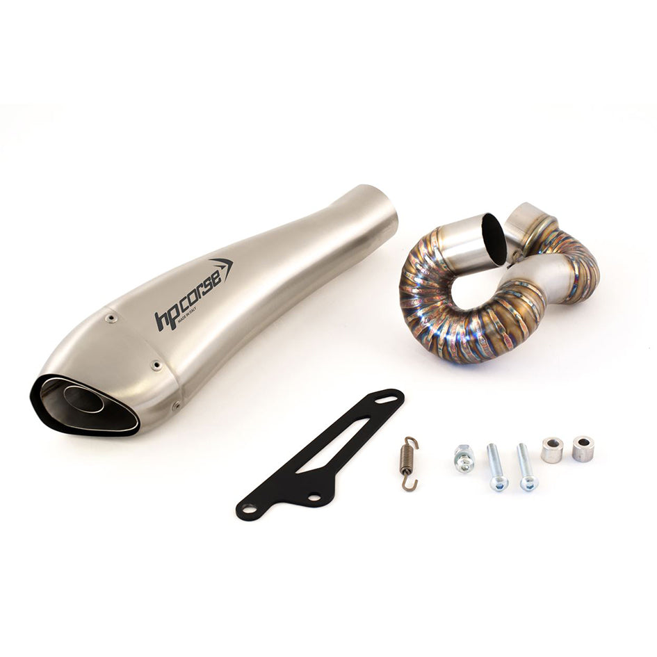 HP Corse Hydroform Satin Stainless Steel Slip-On Kit (Road Legal) – Triumph Street Triple 675 2008–2012 / Triumph Street Triple R 675 2009–2012